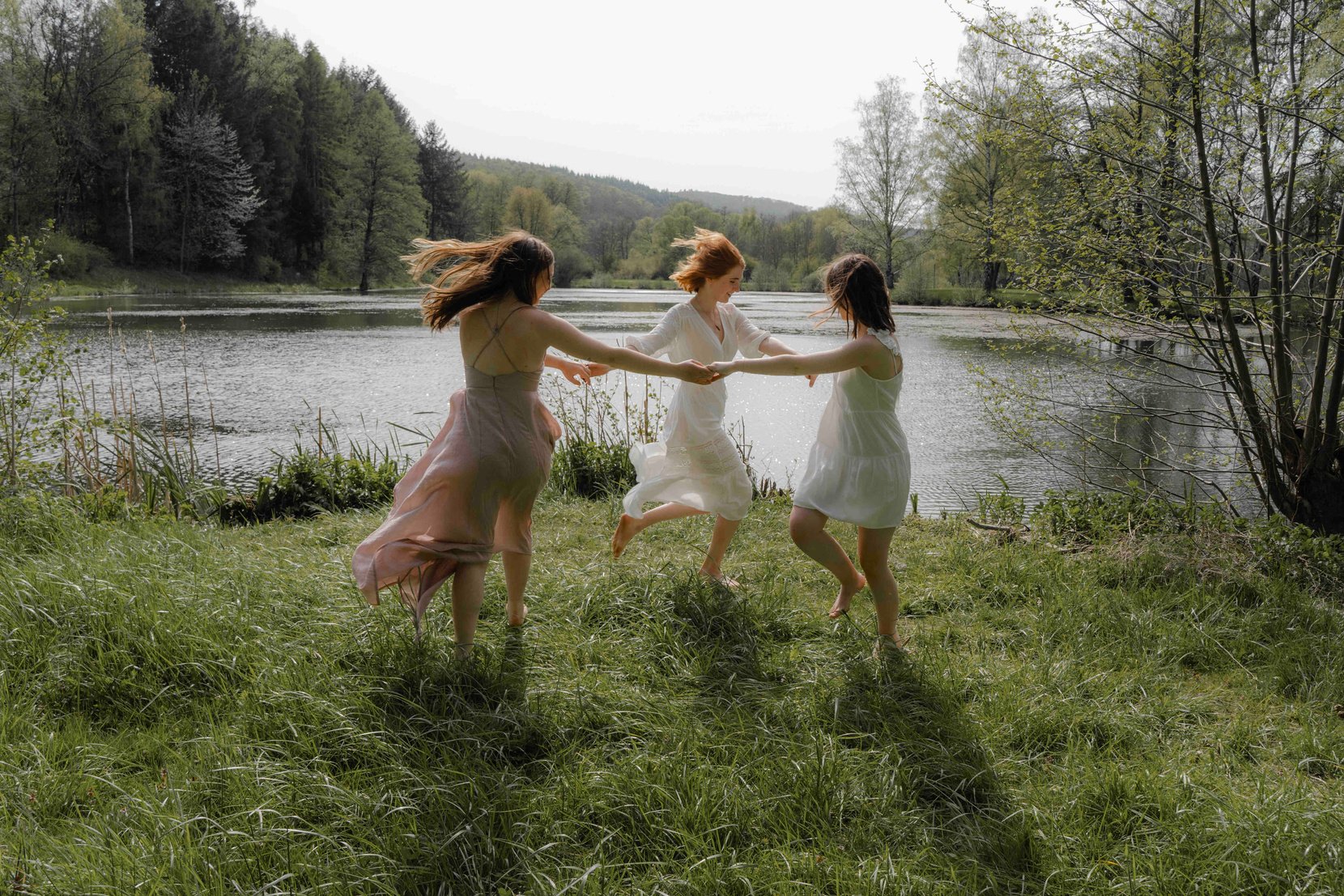 Women Playing in the Forest